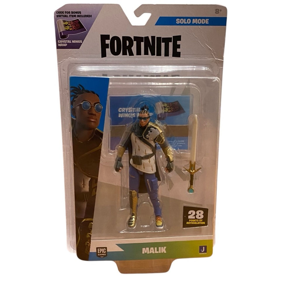 Fortnite Malik Solo Mode 4” Action Figure Series 25 #279 NEW